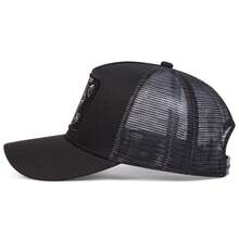 1 pieza Gorra de béisbol con bordado de leopardo para hombre, gorra de malla casual para protección solar al aire libre para viajes de primavera y otoño, vacaciones de playa - Multicolor - Ver 5