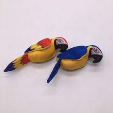 宠物纸质玩具、毛绒宠物咀嚼玩具、仿真鹦鹉狗玩具、逗猫棒、宠物互动娱乐玩具 - 彩色 - 查看 10