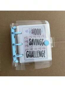 1 pieza, Carpeta para Reto de Ahorro, Carpeta de Ahorro, Libro de Retos de Ahorro con Sobres, Mini Carpeta Presupuestaria con Accesorios de Efectivo - Multicolor - Ver 6