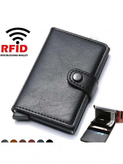 Carteira Slim Porta Cartões De Couro Antifurto Fibra De Carbono Masculina Futuro Rfid material escolar material escola papelaria