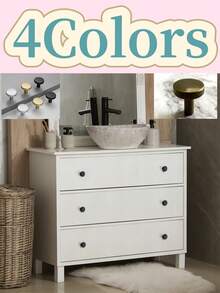 4 st gyllene handtag rostfritt stål köksskåpsdörrknopp möbellåda handtag hårdvara handtag T-handtag - Multifärgad - Visa 2