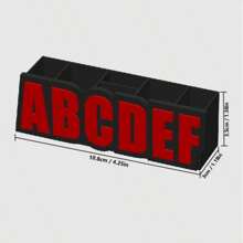 3D Printed Custom Name Pen Holder - Personalized Engraved Office Desk Gift - Multicolor - View 13