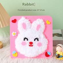 1pc Children's Diy Sewing Set, Cartoon Animal Thread Sewing Drawing, Make Simple Diy Projects, Animals, Fruits, Learn To Sew Toys, Birthday Gifts, Suitable For Girls And Boys