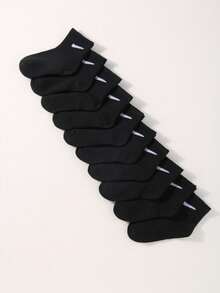 1/10/30 双男女通用运动中筒袜，适合青少年返校日常穿着的跑步运动训练袜，秋冬保暖袜和圣诞节万圣节装饰儿童必需品，儿童生日礼物 - 彩色 - 查看 5