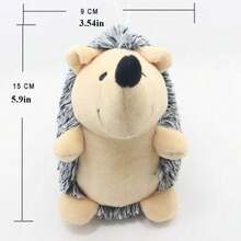Soft Plush Hedgehog Dog Toys Bite Resistant Cute Design Pet Interactive Chew Squeaky Sound Toy - Multicolor - View 3