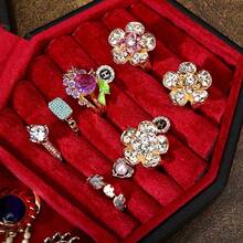 1pc Stylish Gothic Coffin Shaped Jewelry Box, Chic PU Leather Mini Jewelry Organizer Perfect For Earrings, Rings, Necklaces, And Bracelets – Portable Goth Storage Case Ideal For Halloween, Christmas, Back To School, Unique Gift Ideas For Fashion Enthusiasts And Collectors - Multicolor - View 4