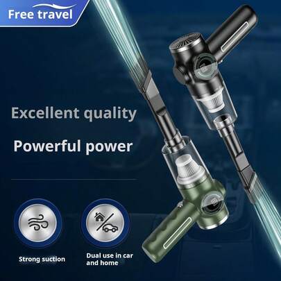 SOKANY 便携式无线吸尘器，车载吸尘器，3000Pa强劲吸力，瞬间吸除猫砂和狗粮，2000mAh大容量电池，扁平吸嘴适用于缝隙清洁，可水洗重复使用滤网，USB充电，配备多种配件，适用于汽车、家庭、办公室等场所。
