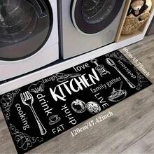 1 tấm thảm sàn nhà bếp, thảm thoát nước Polyester, thích hợp cho nhà bếp, phòng khách, lối vào, ban công, trang trí nhà cửa, chống bẩn, quán cà phê, quán bar, ngày lễ, tiệc tùng, phòng ngủ, trang trí phòng tắm - Nhiều màu - Xem 22