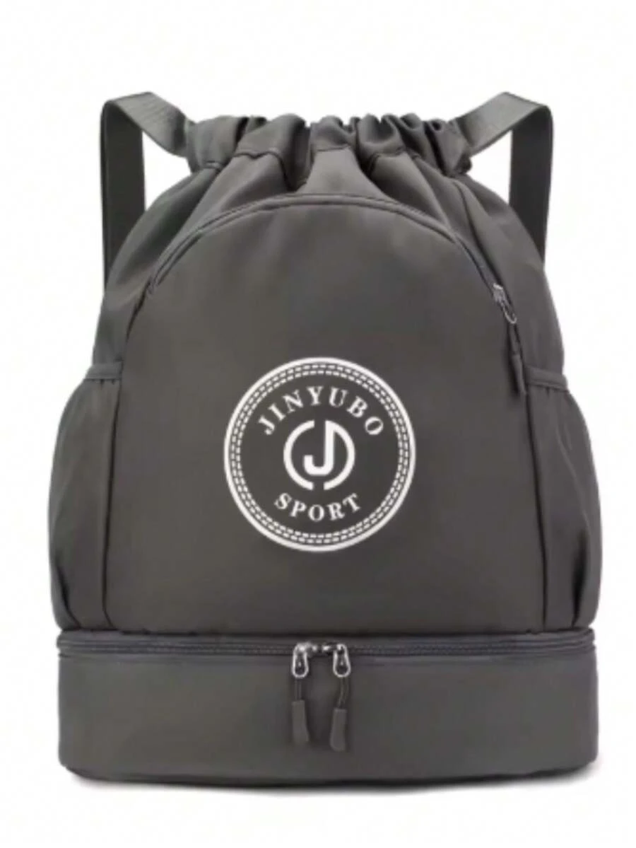 MOCHILA DEPORTIVA UNISEX, BOLSA DE VIAJE IMPERMEBLE MULTIFUNCIONAL - Gris Claro - Ver 1