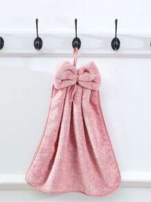 1 件简约纯色蝴蝶结手巾，超柔软吸水个性化毛巾，浴室装饰，浴室配件，多用途多功能毛巾 - 彩色 - 查看 16