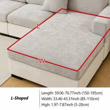 1PC Chenille Skin-Friendly Pet-Friendly Sofa Cover - Stretchable Machine Washable Slipcover For 1/2/3/4-Seater L-Shaped Sectionals, All-Season Non-Slip Multi-Purpose Protector - Multicolor - View 33
