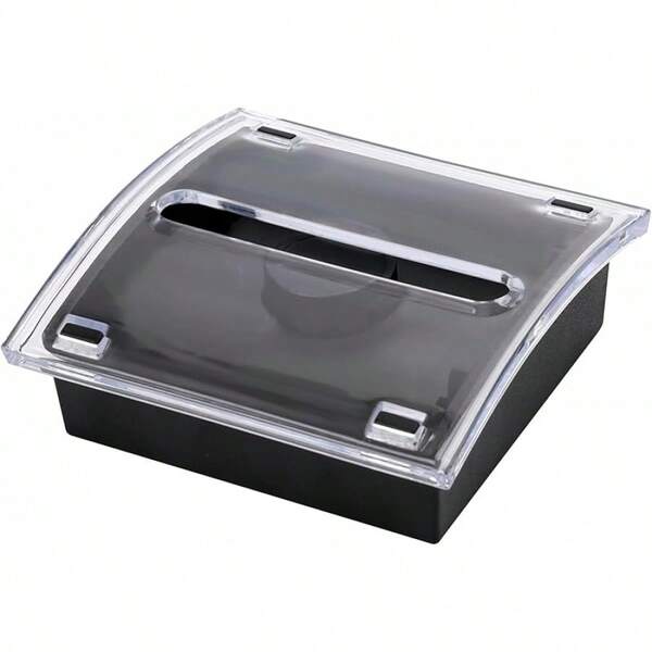 4 Pcs Up Sticky Note Dispenser Sticky Note Holder Up Note Dispenser Transparent Top 3 X 3 Inch Sticky Notes School Office Home Store Black Base Top (4)
