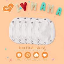 1/2/3/4/5/6/7/8/9/10pcs Baby Romper Extension Pieces, Infant Extender Pads, Suitable For Continuing To Use Outgrown Rompers And - White - View 13