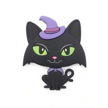 1 件装硅胶婴儿牙胶，万圣节元素鬼南瓜蝙蝠牙胶，万圣节礼物 - 彩色 - 查看 14