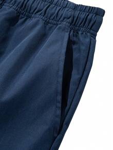 Men's Outdoor Trekking, Fishing, Camping, Mountain Climbing, Fitness, Running, And Casual Fashion Workwear Zipper Large-Pocket Elastic Waistband Slant-Pocket Straight-Leg Gray Pants - Royal Blue - View 6