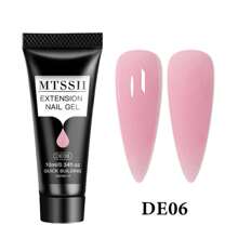 5入組聚合物指甲延伸凝膠套裝,浸泡式uv Led 10ml亞克力水晶白色透明裸粉凝膠指甲油,uv建構凝膠 - 藕粉色 - 查看 9