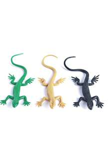 1 件/3 件逼真壁虎玩具模型蜥蜴节日派对恶作剧玩具壁虎万圣节道具（请参考标注的尺寸，不要依赖想象力）