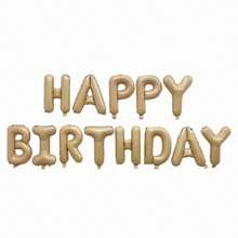 1 套 16 英寸生日快乐铝箔横幅和气球，多色可重复使用派对气球，适合生日派对、周年纪念装饰