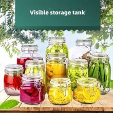 Airtight Food Storage Containers 2/3 Packs - 500ml/750ml/1000ml Thick Glass Jar With Locking Lids, Leakproof Dry Food Canister For Tea Coffee Flour Honey | Reusable Pantry Organizers, Kitchen Jars + Chalkboard Labels (Buy 1 Set Get Free Bonus)