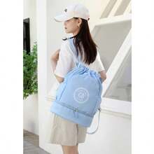 MOCHILA DEPORTIVA UNISEX, BOLSA DE VIAJE IMPERMEBLE MULTIFUNCIONAL - Neblina azul - Ver 2