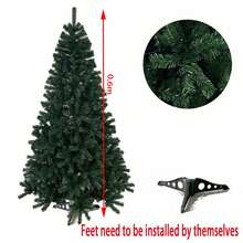 0.6米50枝圣诞树小仿真圣诞树摆件 - 綠色 - 查看 3