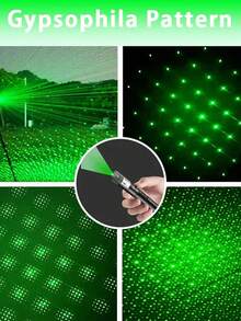 1 件 303 激光笔，LED 可充电激光手电筒，远距离激光笔，家居装饰，夜间活动和户外活动，露营的实用工具，可用作教学工具和节日礼物