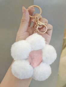 1pc Cute Creative Flower Fashionable Bag Mobile Phone Key Rings Daily Use Commuting And Dating Fashionable For Men And Women Gift Decor Present Valentines Car Women Key Chain Charms Cute Keychain School Supplies Teacher Gifts Back To School Teacher - Multicolor - View 8