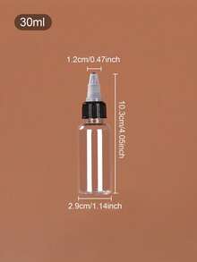 1件/2件/3件 10ml/20ml/30ml/50ml/60ml/100ml 精油可填充滴管瓶，挤压滴管瓶，透明尖头分配瓶 - 無色 - 查看 26