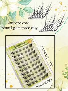 60 pezzi di ciglia finte con riccio C-CC, aspetto naturale - senza bisogno di colla, leggere per uso quotidiano, riutilizzabili, applicazione facile in 3 secondi, ciglia finte autoadesive senza colla - ciglia a pressione istantanee in 3 secondi, riutilizzabili con tenuta forte, senza bisogno di colla appiccicosa