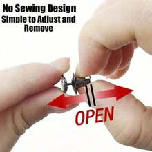 1/2/4pcs Round Waist Tightener Buckle Pants Pins For Jeans, Skirts, Pants, Collar Buttons Brooch Pins For Women And Men, High Quality Metal, Durable, No Tools Instant Pants Adjustable Button Pins, Metal Anti-Walking Light Brooch, Fashion And Detachable Pants Clip, Travel Essential, Bag Accessories For Girl, Student And Gift For Mom - Bạc - Xem 7