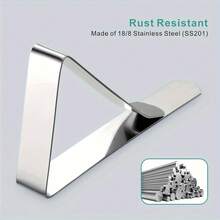 Clip ajustable para mantel de acero inoxidable de 4.5 cm, clip antideslizante para mantel de picnic
