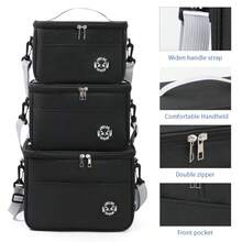 1 Stück neue isolierte Handtasche mit Selbsttragemöglichkeit, wiederverwendbare thermische Tasche mit auslaufsicherem Design, geeignet für Arbeit, Camping, Reisen, mehrere Tragoptionen, ohne Lebensmittelkontakt, Rückkehr zur Schule, Outdoor-Tragetasche