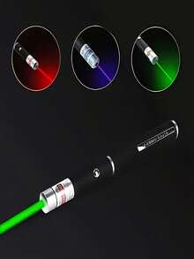 1pc Multi-Color Laser Pointer Pen, Versatile Laser Pointer, Cat Dog Pet Toy, LED Night Light With Steel Clip, Suitable For Pet Indoor Training, Chasing Toys, Presentation Pointer, File Demonstration