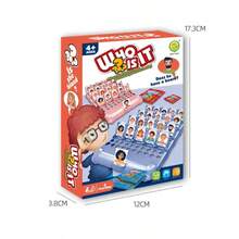 它是谁经典棋盘游戏互动记忆儿童趣味家庭猜谜蒙特梭利抗压儿童益智玩具礼物。逻辑推理玩具它是谁家庭派对棋盘游戏智力游戏益智玩具我是谁游戏。 - 彩色 - 查看 2