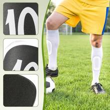 1 Pair #10 Number Football Shin Guards - Compact, Lightweight, Curved Design For Comfort, Unisex Football Accessory