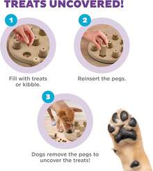 EWAJFBVOutward Hound Wobble Bowl Dog Game -Interactive Slow Feeder Bowl Dog Game - Dog Smart Composite (Tan) - View 3