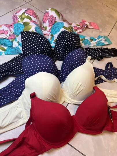 set de 6 piezas bra multicolor, 32b,34b,36b,38b