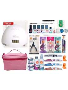 Kit Profesional Para Uñas Acrílicas + Regalos, McNails. - Rosa - Ver 2