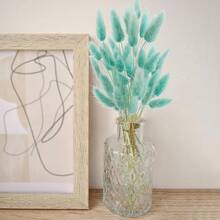 17 Natural Bunny Tails Dried Flowers, 120 Pcs Dried Lagurus Ovatus, Dried Blue Pampas Grass Decor For Farmhouse Flower Arrangements Wedding Home Party Decorations-544931 - 青藍-240件 - 查看 4