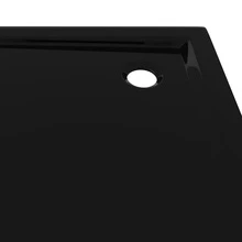 vidaXL Square ABS Shower Base Tray  31.5"X31.5" - Black - View 7