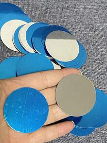 5个装电镀铁片手机支架配件直径40mm带膜无胶通用各种手机支架 - 銀色 - 查看 3