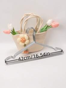 20pcs Stainless Steel Hangers, 16-Inch Sturdy And Reliable Metal Clothes Hangers, Suitable For Hanging Various Lightweight Tops To Heavy Winter Coats, Space-Saving Design Keeps Closet Organized, Smooth Surface And Edges Prevent Garment Damage, Essential Organizing Tool For A Tidy Closet - Multicolor - View 5