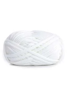 Premium Polyester Crochet & Knitting Yarn - 1pc, 100G Each, 30m Length - Ideal For DIY Projects, T-Shirts, Slippers & Baskets,Fabric Strip Handmade Weaving Diy Bag, Toy, Shoe, Carpet, Organizing Basket Thread