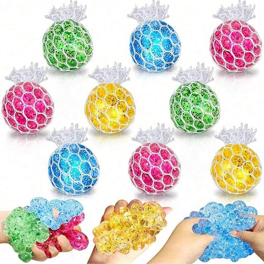 1/2/6/12/36 PIEZAS Pelotas antiestrés Fidget, juguetes antiestrés Squeeze Balls para niños y niñas, premios escolares, regalos de fiestas, juguetes Squish Fidget, regalos de fiesta de cumpleaños, relleno de bolsas de regalo, relleno de piñatas, relleno de bolsas de regalos, estilo y color aleatorios