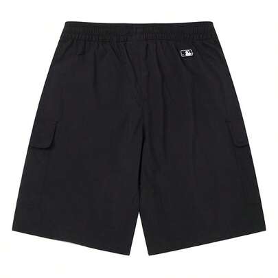MLB Pantalón unisex GORPCORE LIGHT WEIGHT RIPSTOP de 9 pulgadas, multicolor, estilo casual, ideal para uso diario, actividades al aire libre, viajes y deportes. Corte holgado. Modelo 3ASMB1153-50BKS