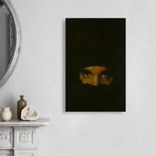 Framed Drake-Inspired  Canvas Poster, Dark Lane Art Print,   Ideal For Living Room, Bedroom, Bathroom, Kitchen, Office, Cafe Decor, Bedroom Artwork|Mysterious Decor For Halloween, Christmas, Living Room, Room And Bathroom Decorations - 裱框 - 查看 3