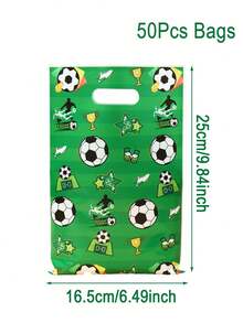 10/25/50pcs Football Gift Packaging Bags/Candy Bags, Football Party Gift Bags, Football Theme Gift Bags, Football Gifts, Football Birthday Gift Packaging, Birthday Decorations, Party Favor Packaging Supplies, Baby Shower Gifts - Football - View 9