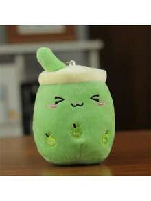 1 pieza Muñeco de peluche de taza de té de burbujas con frutas de dibujos animados, colgante de chupete, accesorio para té de burbujas (empaque aleatorio, algunas partes aleatorias), té de burbujas, colgante, peluche de té de burbujas - Multicolor - Ver 11