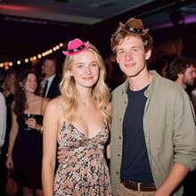 2 Pieces Denim Hat Women's Mini Headband Western Style Birthday Christmas Party Gift, Party Decoration Hat