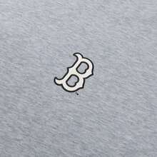 MLB Áo thun unisex cổ điển in họa tiết monogram cỡ lớn, dáng rộng, thoải mái, tay ngắn, thích hợp cho hoạt động ngoài trời, thể thao và mặc thường ngày. - Vải lanh xám - Xem 4
